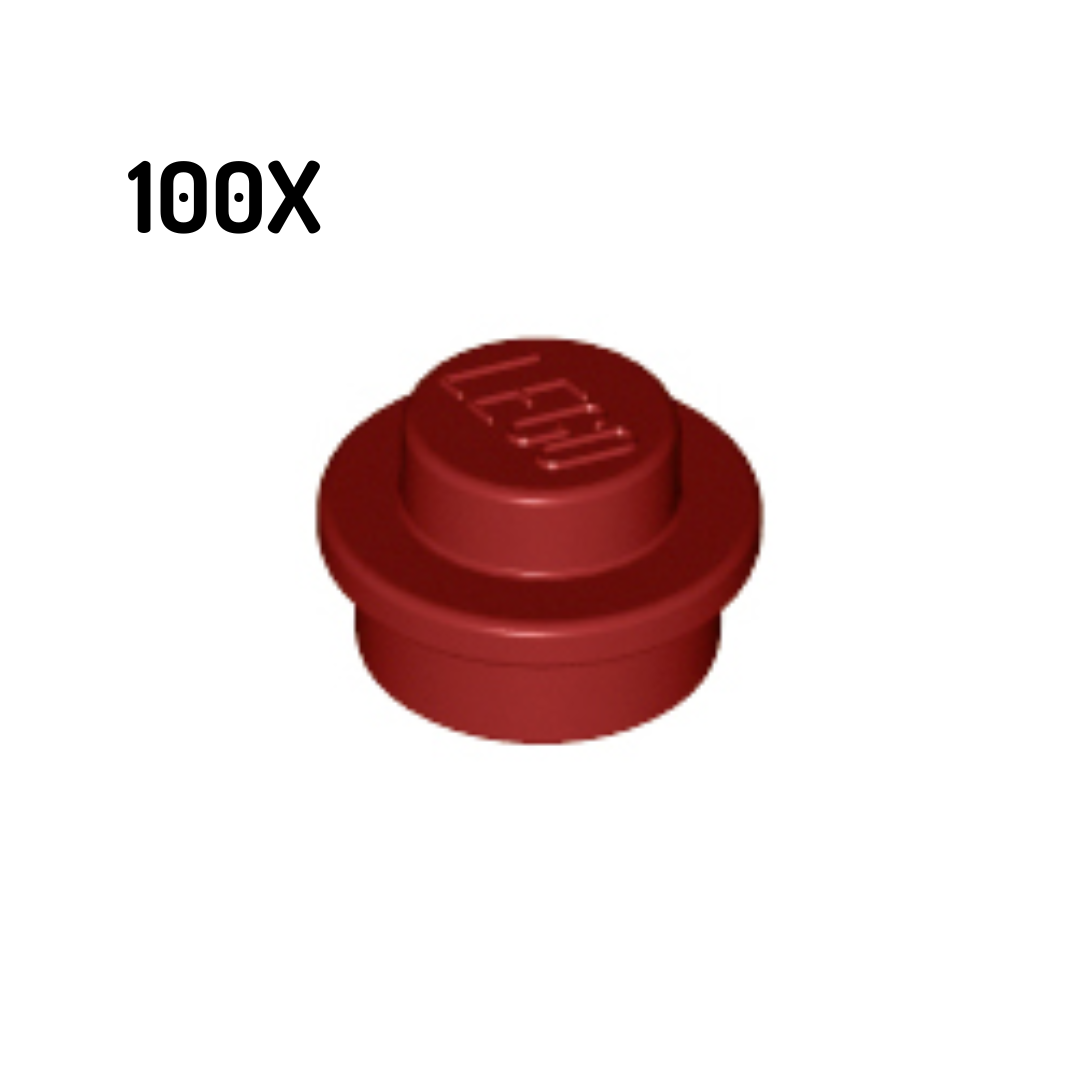 4073 | Plate, Round 1 x 1 100pcs