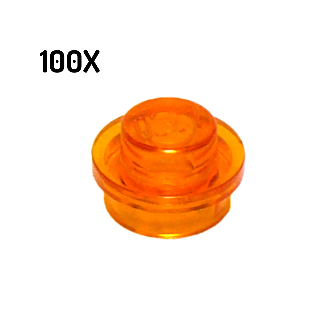 4073 | Plate, Round 1 x 1 100pcs