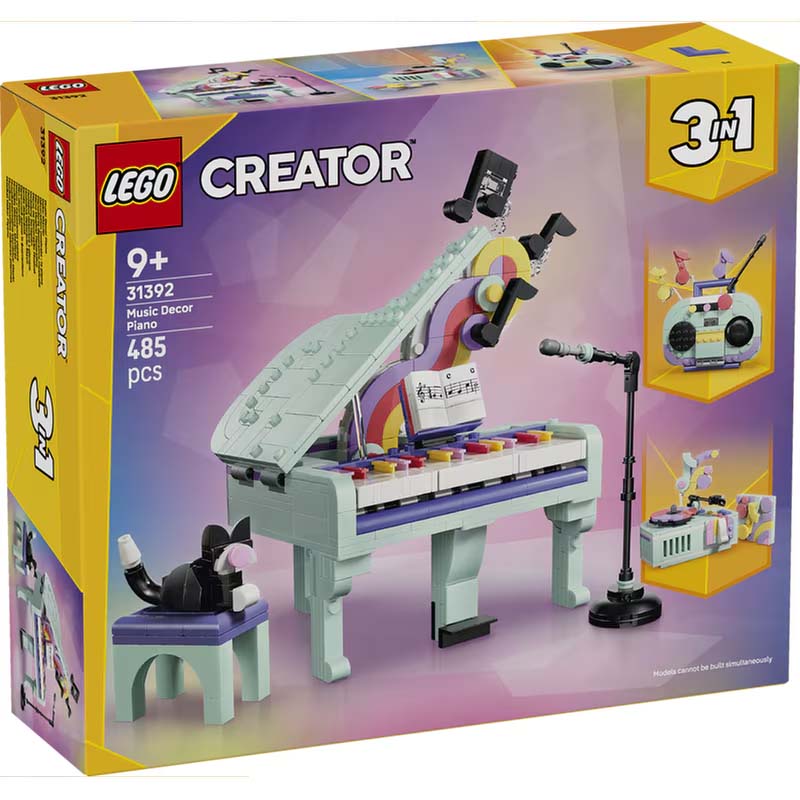 Music Decor Piano with Cat LEGO 31392