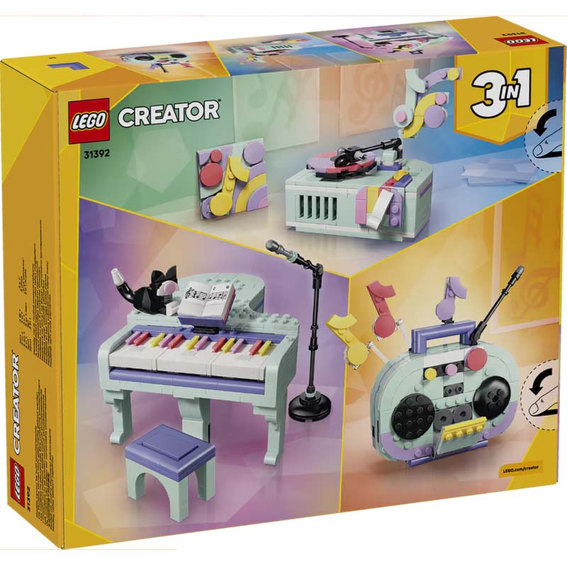 Music Decor Piano with Cat LEGO 31392
