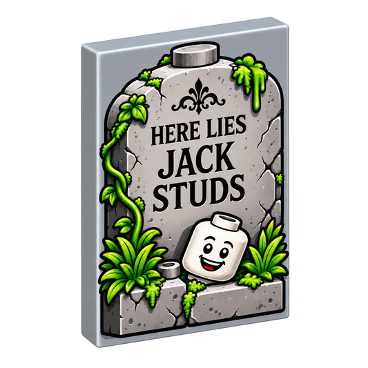 Grafsteen 'Here Lies Jack Studs'
