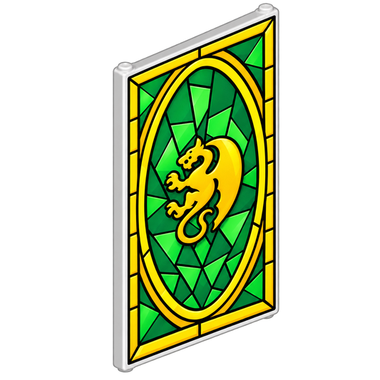 1x4x6 Glasraam: Green Dragon Knights
