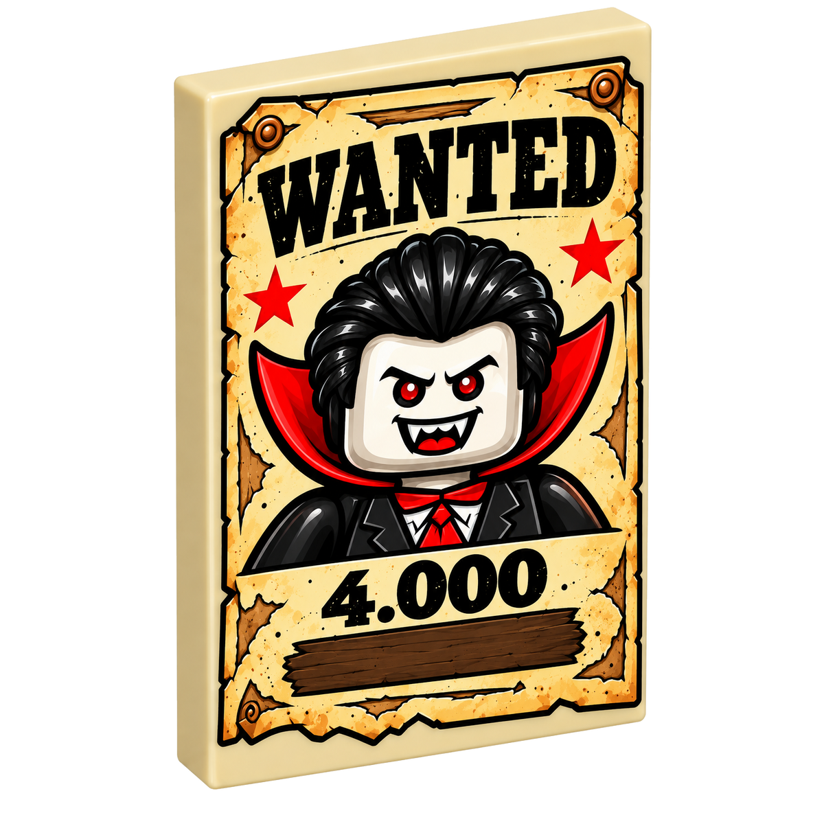 Poster: Vampier 'Wanted 4.000'
