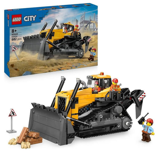 Yellow Bulldozer with Front Loader LEGO 60466