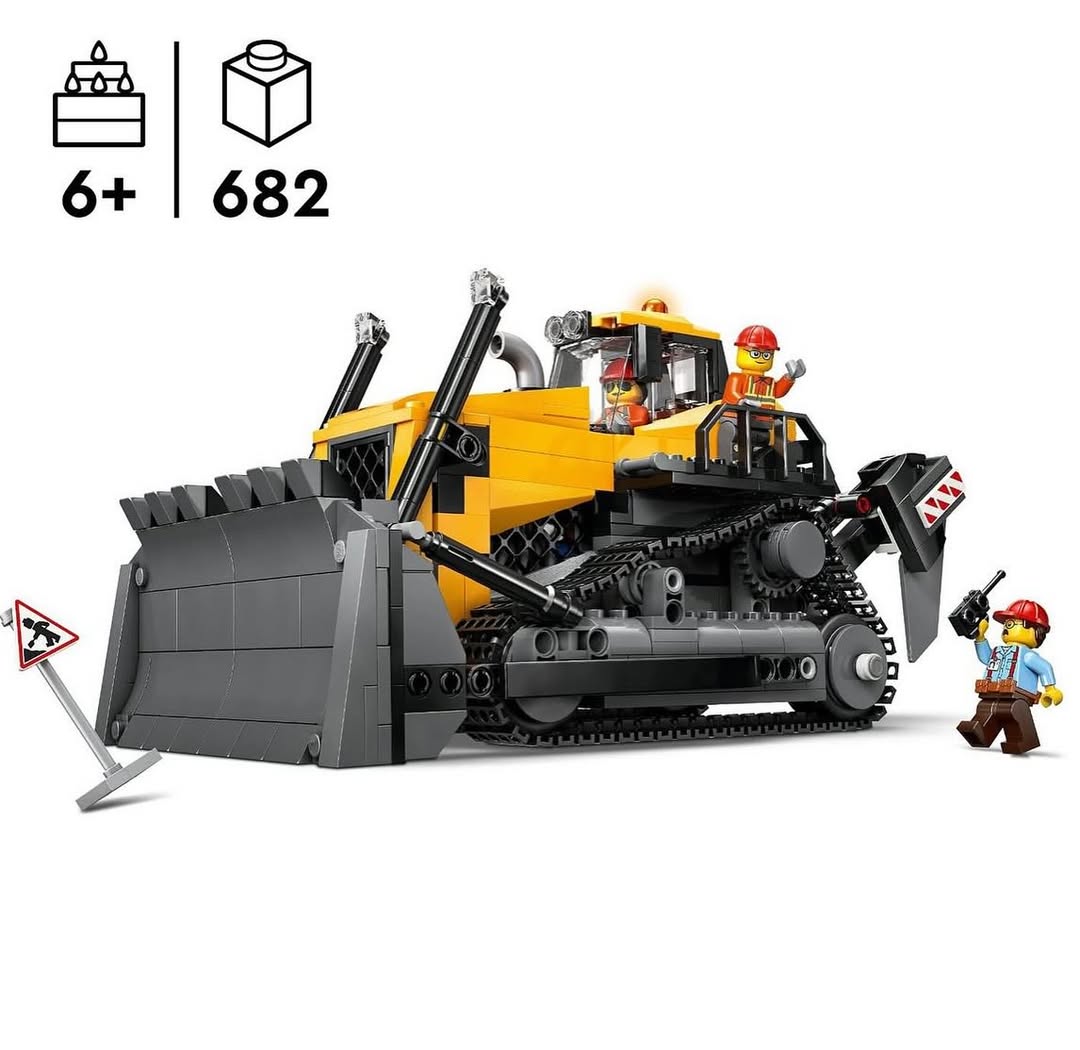 Yellow Bulldozer with Front Loader LEGO 60466