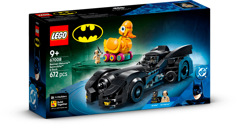 Batman Returns Batmobile VS. The DuckLEGO 67008