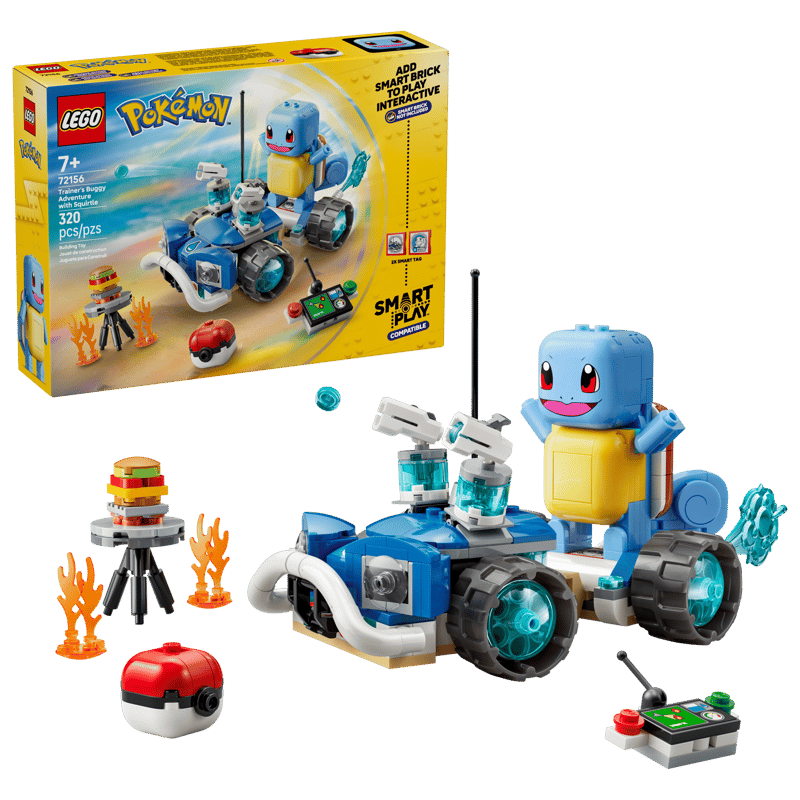 Trainer’s Buggy Adventure with Squirtle LEGO 72156 | Fyrebrick.be