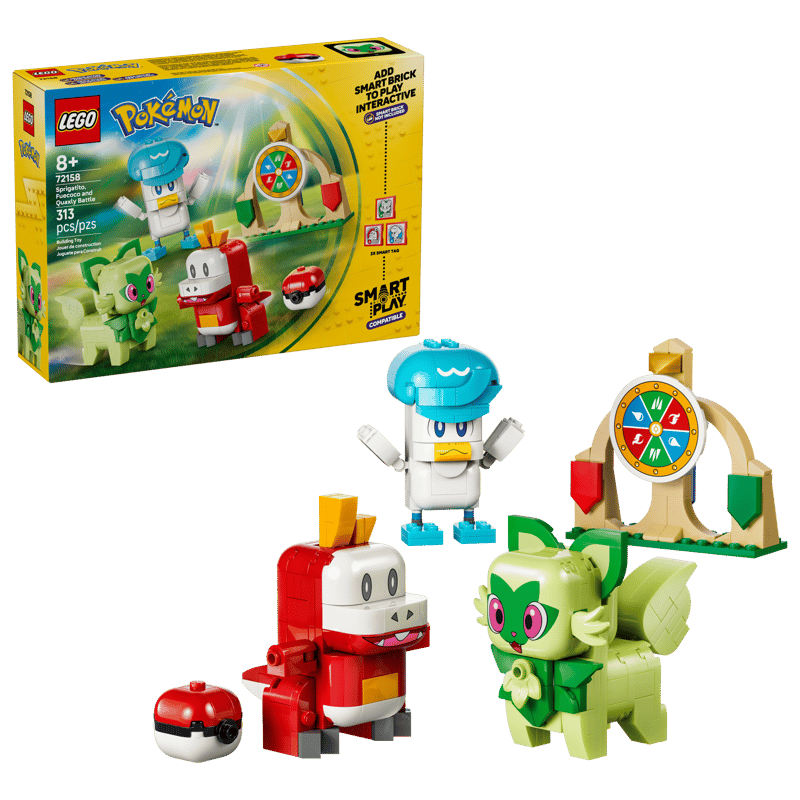 Sprigatito, Fuecoco & Quaxly Battle LEGO 72158 | Fyrebrick.be
