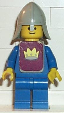 Classic - Yellow Castle Knight Blue - with Vest Stickers LEGO cas082s