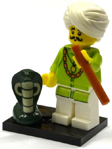 Snake Charmer, Series 13 (Complete Set with Stand and Accessories) LEGO col13-4 | Fyrebrick.be