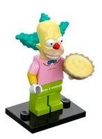 Krusty the Clown, The Simpsons, Series 1 (Complete Set with Stand and Accessories) LEGO colsim-8 | Fyrebrick.be