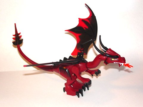Dragon, Fantasy Era, Dark Red Head LEGO dragon01 | Fyrebrick.be