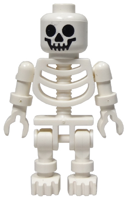 Skeleton - Standard Skull, Floppy Arms LEGO gen001