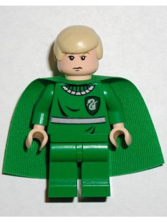 Draco Malfoy - Green Quidditch Uniform, Light Nougat LEGO hp053