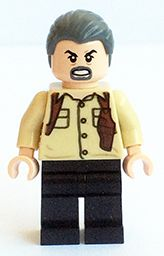 Vic Hoskins - Dark Bluish Gray Hair LEGO jw008 | Fyrebrick.be