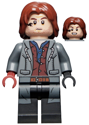 Rainn Delacourt - Dark Blue and Dark Red Shirt LEGO jw095