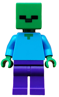 Zombie - Dark Purple Legs LEGO min010 | Fyrebrick.be