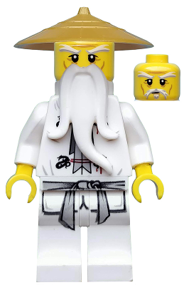 Wu Sensei - Pearl Gold Hat LEGO 0064 | Fyrebrick.be