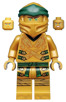Lloyd (Golden Ninja) - Legacy, Pearl Gold Head LEGO njo0499 | Fyrebrick.be