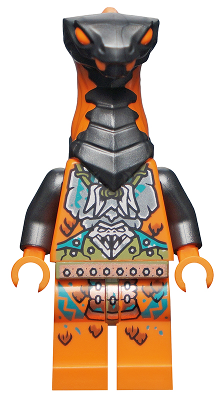 Boa Destructor - Breastplate Torso, Pearl Dark Gray Head LEGO njo0735 | Fyrebrick.be