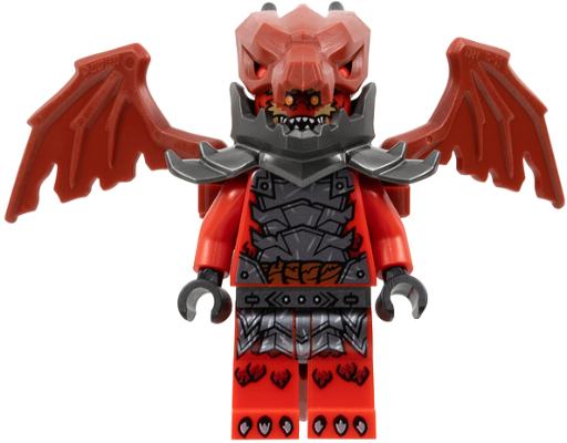 Dragonian Warrior - Open Mouth with Teeth Parted, Dragon Backpack LEGO njo0931 | Fyrebrick.be