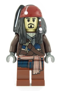 Captain Jack Sparrow - Voodoo Face LEGO poc029 | Fyrebrick.be