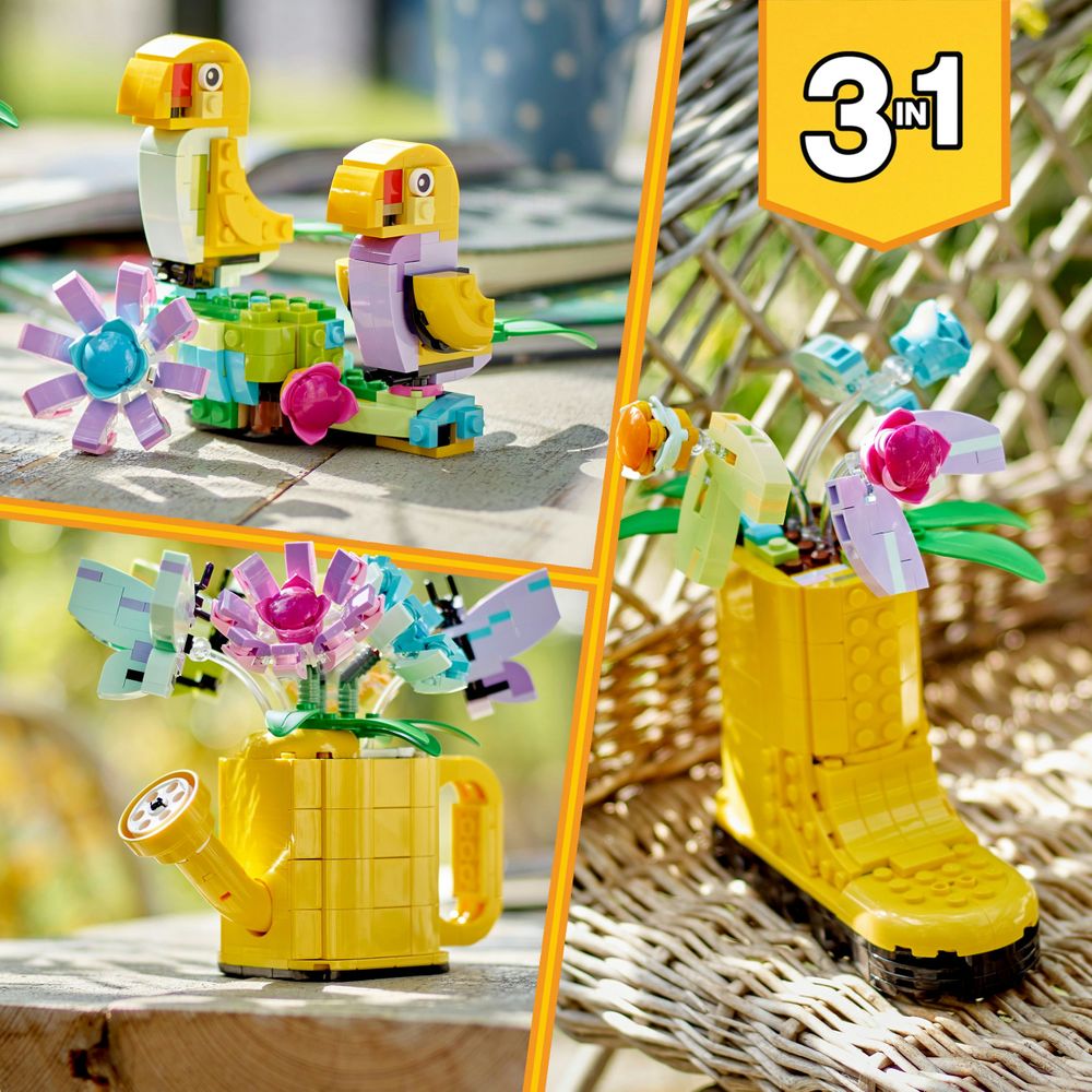 Flowers in watering can LEGO 31149