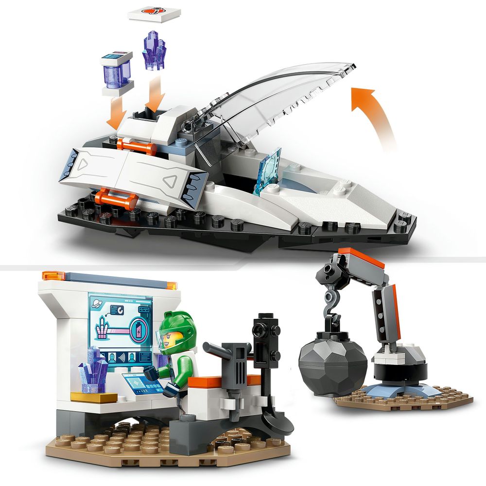 Ruimteschip en asteroïde ontdekking LEGO 60429