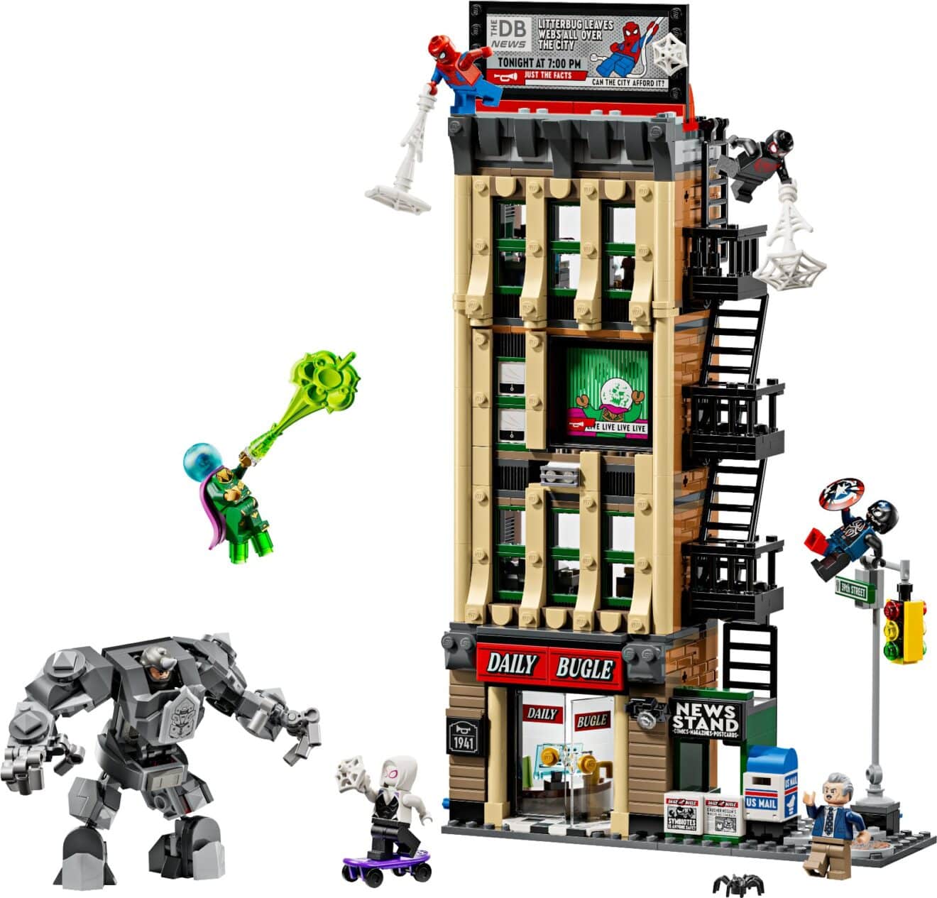 Spider-Man vs. Mysterio: The Daily Bugle LEGO 76342