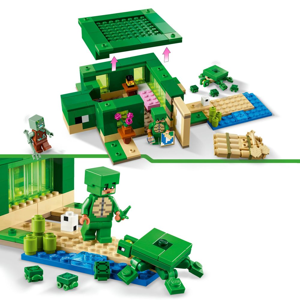 Het schildpad strandhuis LEGO 21254