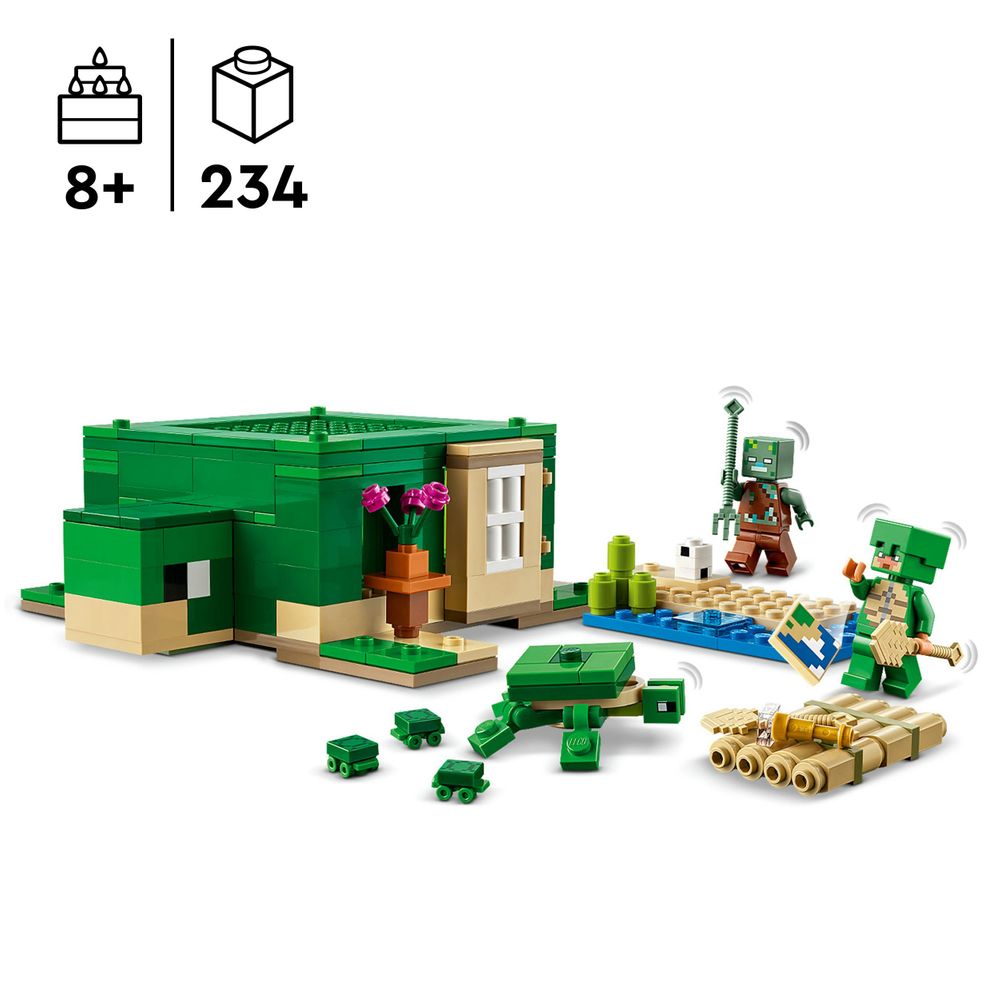 Het schildpad strandhuis LEGO 21254