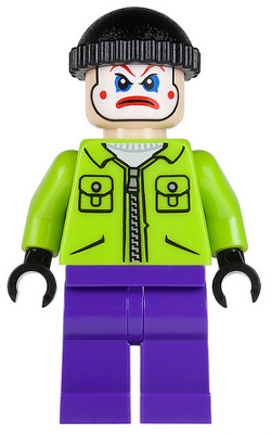 The Joker's Henchman - Lime Jacket LEGO sh0020 | Fyrebrick.be