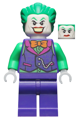 The Joker - Orange Bow Tie, Green Arms LEGO sh0590 | Fyrebrick.be