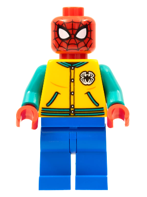 Spider-Man - Bright Light Orange Letter Jacket LEGO sh0757 | Fyrebrick.be