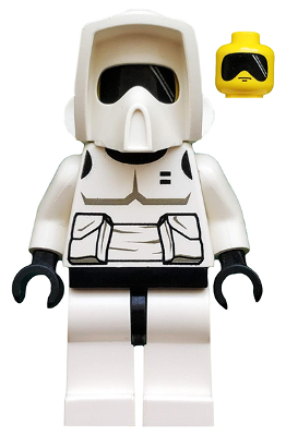 Imperial Scout Trooper - Yellow Head, Dark Gray Torso Print LEGO sw0005