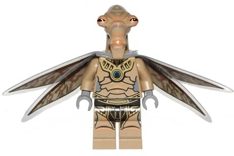 Geonosian Warrior - Dark Tan, with Wings LEGO sw0381 | Fyrebrick.be