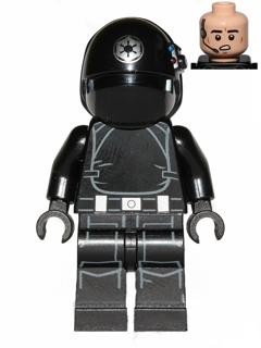 Imperial Gunner - Helmet with Silver Imperial Logo, Light Nougat Head, Open Mouth LEGO sw0520 | Fyrebrick.be