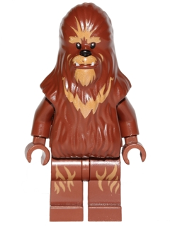 Wookiee - Reddish Brown with Dark Tan Fur, Printed Legs, Plain Arms LEGO sw0713 | Fyrebrick.be