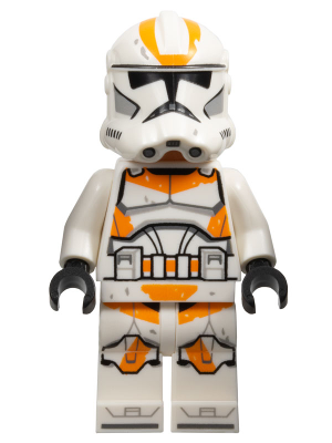 Clone Trooper, 212th Attack Battalion (Phase 2) - White Arms, Dirt Stains, Nougat Head, Helmet with Holes LEGO sw1235 | Fyrebrick.be