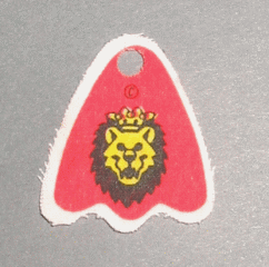x375pb01 | Minifigure Cape Cloth, Round Lobes with Royal Knights Lion Head Pattern | LEGOPART