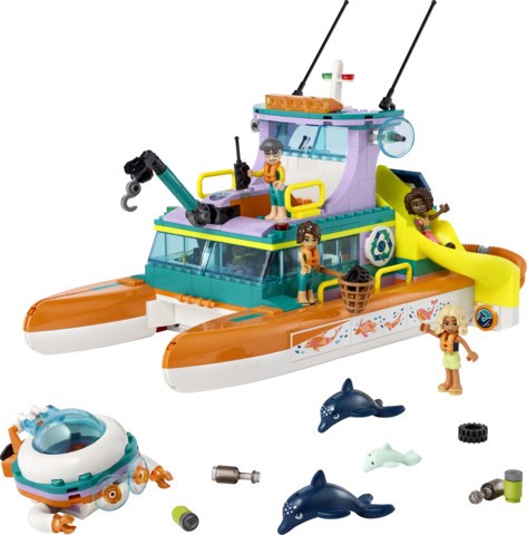 Rettungsboot auf See Lego 41734