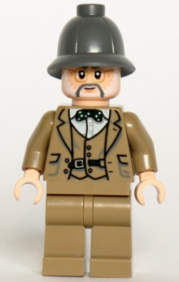 Professor Henry Jones Sr. - Dark Bluish Gray Pith Helmet LEGO iaj047